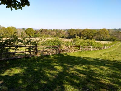 Beautiful views looking north