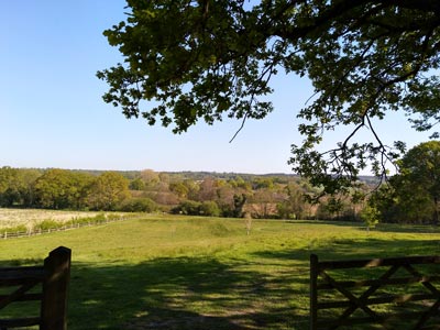 Beautiful views looking north